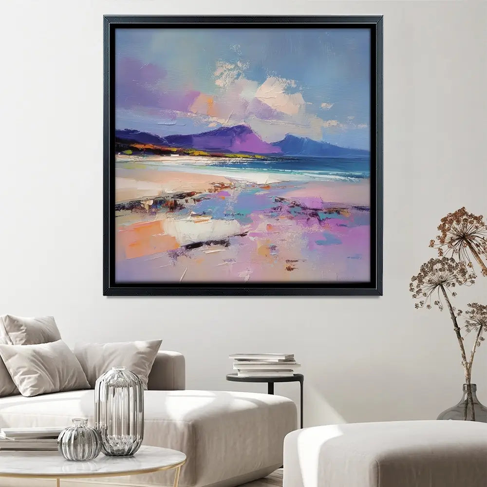 Morar Sands Square Canvas Print Morar Sands Square Canvas Print wall art product David Alexander Elder