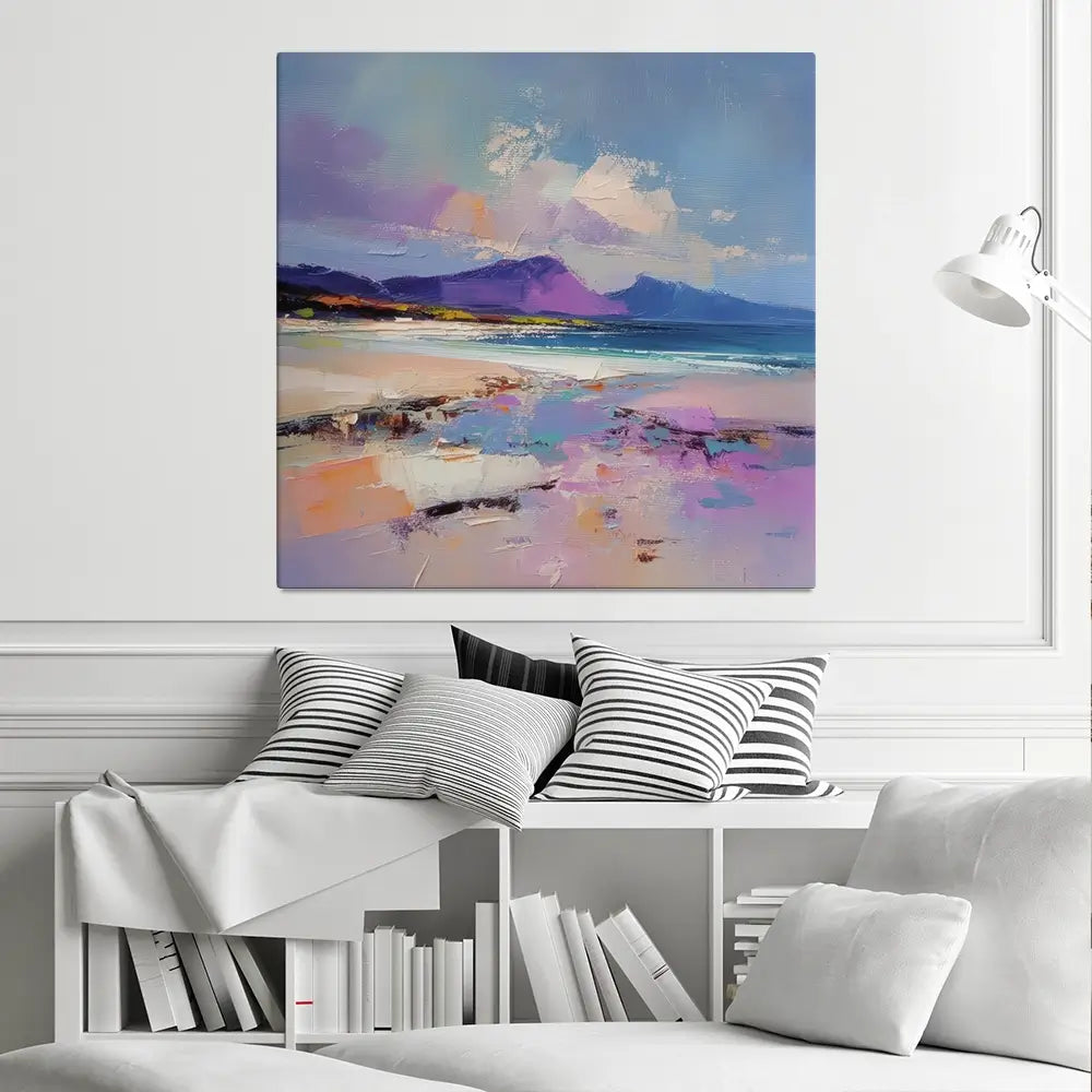Morar Sands Square Canvas Print Morar Sands Square Canvas Print wall art product David Alexander Elder