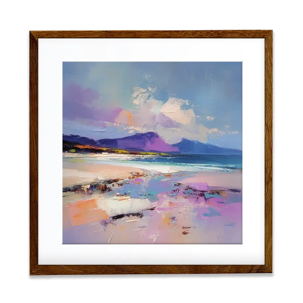 Morar Sands Square Framed Art Print Morar Sands Square Framed Art Print wall art product David Alexander Elder
