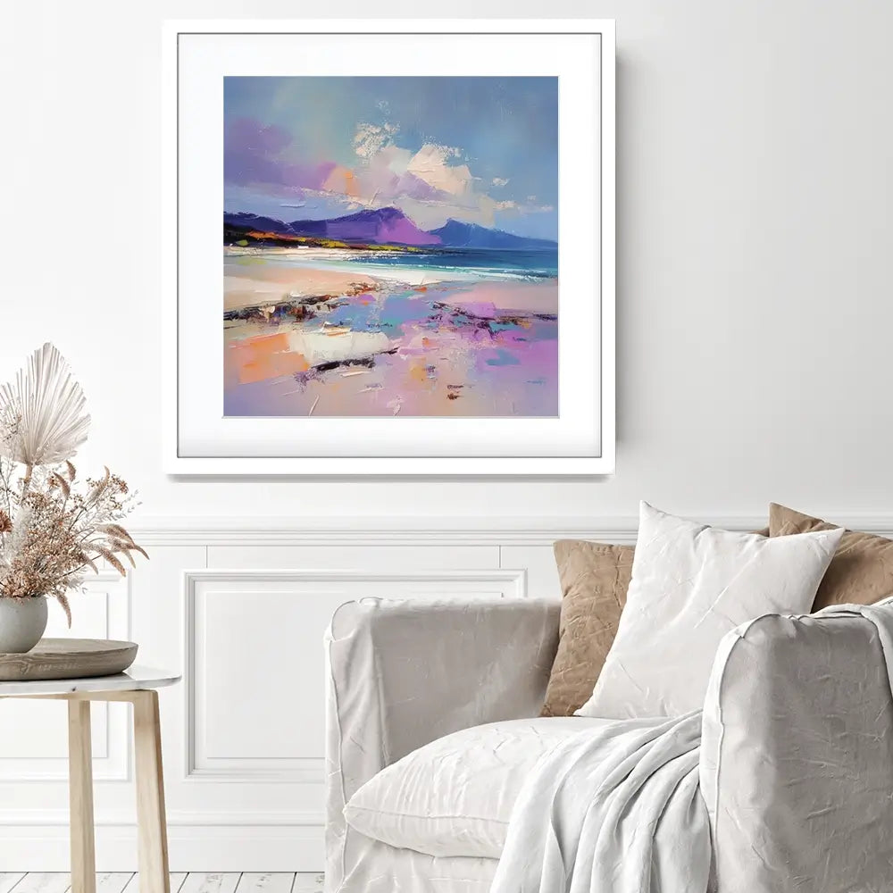 Morar Sands Square Framed Art Print Morar Sands Square Framed Art Print wall art product David Alexander Elder