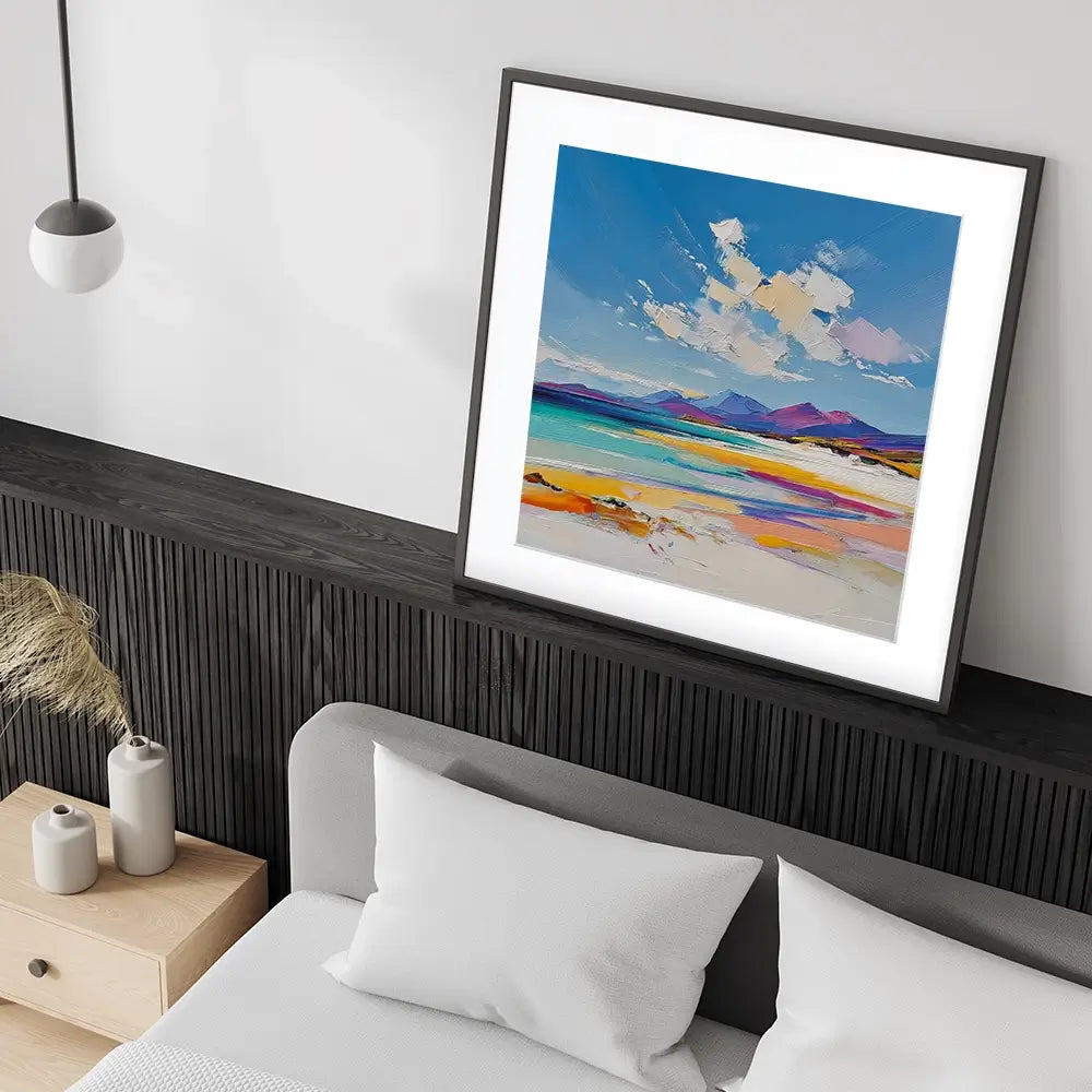Morar White Sands Square Framed Art Print Morar White Sands Square Framed Art Print wall art product David Alexander Elder