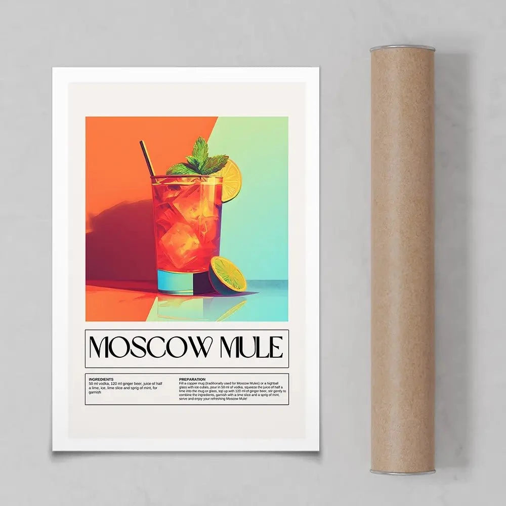 Moscow Mule Recipe Art Print Moscow Mule Recipe Art Print wall art product Art Print Shop