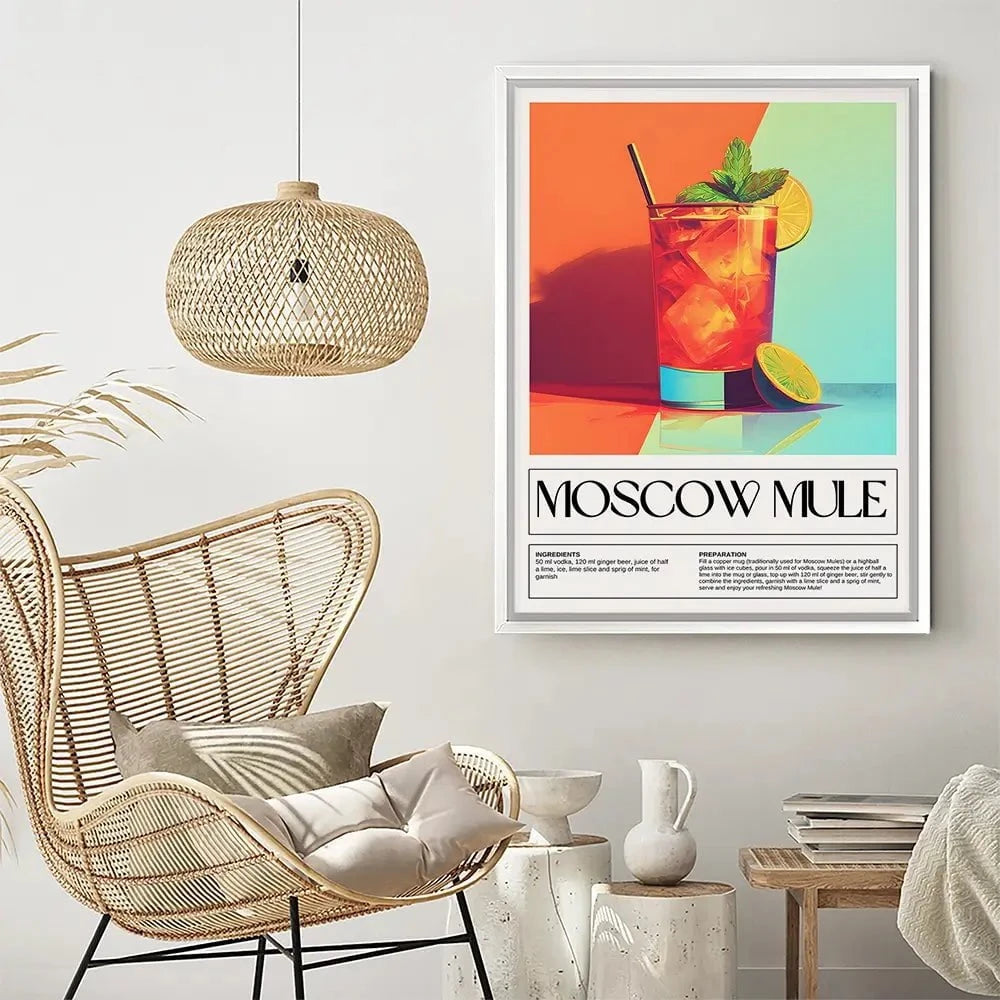 Moscow Mule Recipe Canvas Print Moscow Mule Recipe Canvas Print wall art product Art Print Shop