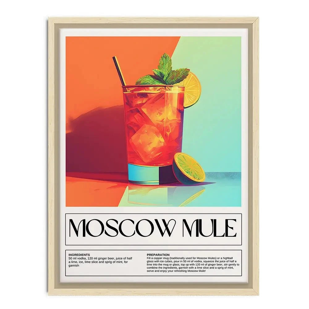 Moscow Mule Recipe Canvas Print Moscow Mule Recipe Canvas Print wall art product Art Print Shop