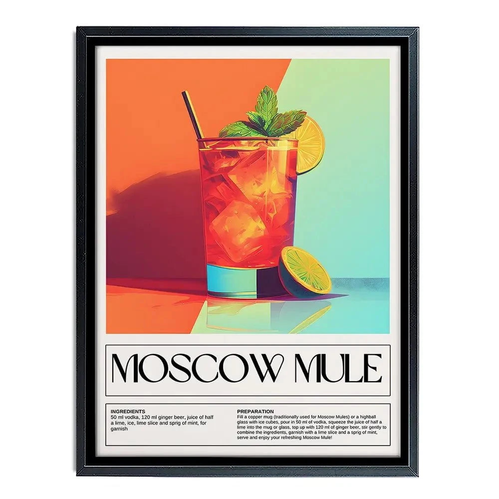 Moscow Mule Recipe Canvas Print Moscow Mule Recipe Canvas Print wall art product Art Print Shop