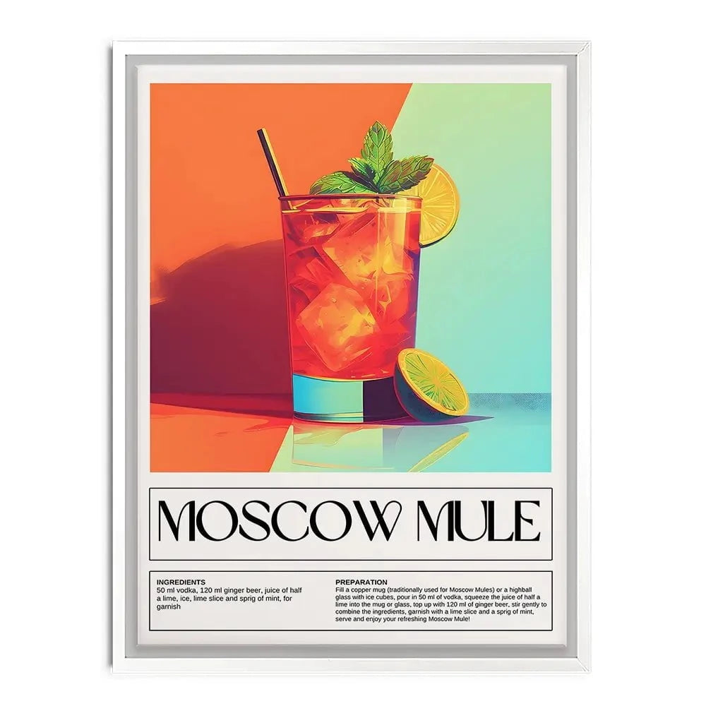 Moscow Mule Recipe Canvas Print Moscow Mule Recipe Canvas Print wall art product Art Print Shop