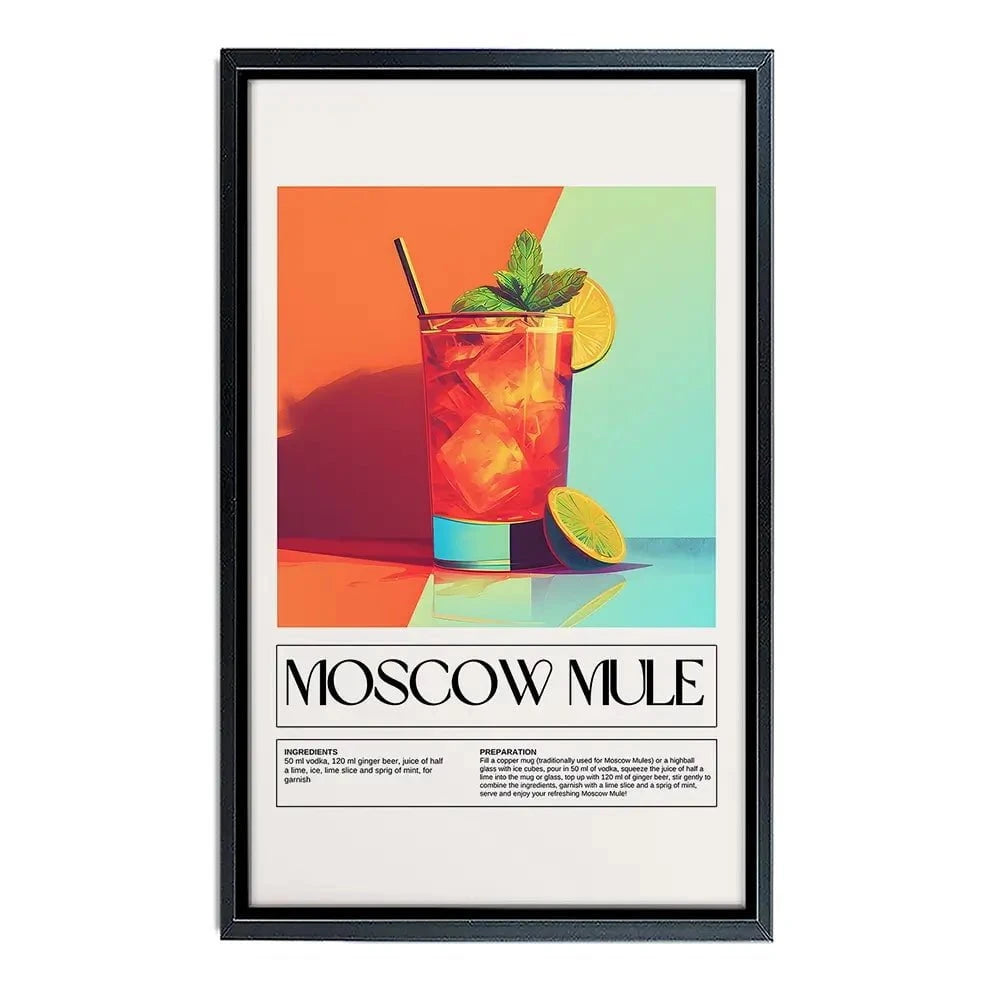 Moscow Mule Recipe Canvas Print Moscow Mule Recipe Canvas Print wall art product Art Print Shop