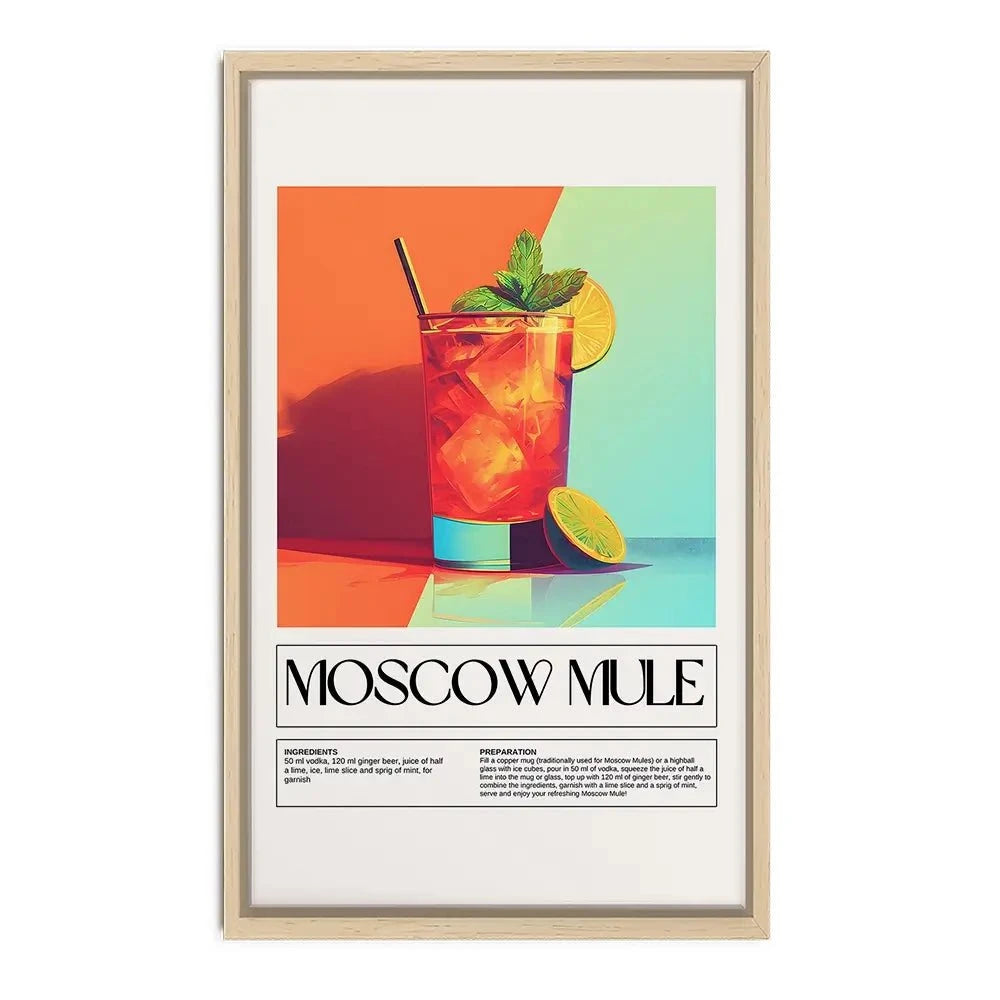 Moscow Mule Recipe Canvas Print Moscow Mule Recipe Canvas Print wall art product Art Print Shop