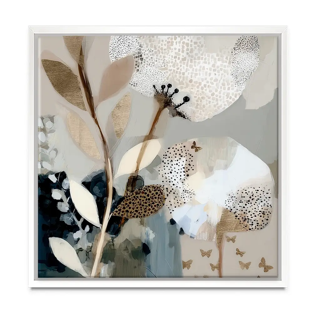Moss Bloom Square Canvas Print Moss Bloom Square Canvas Print wall art product Bella Eve