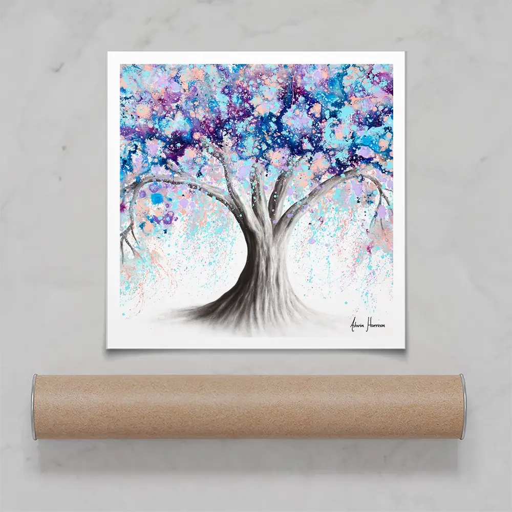 Motivational Soul Tree Square Art Print Motivational Soul Tree Square Art Print wall art product Ashvin Harrison