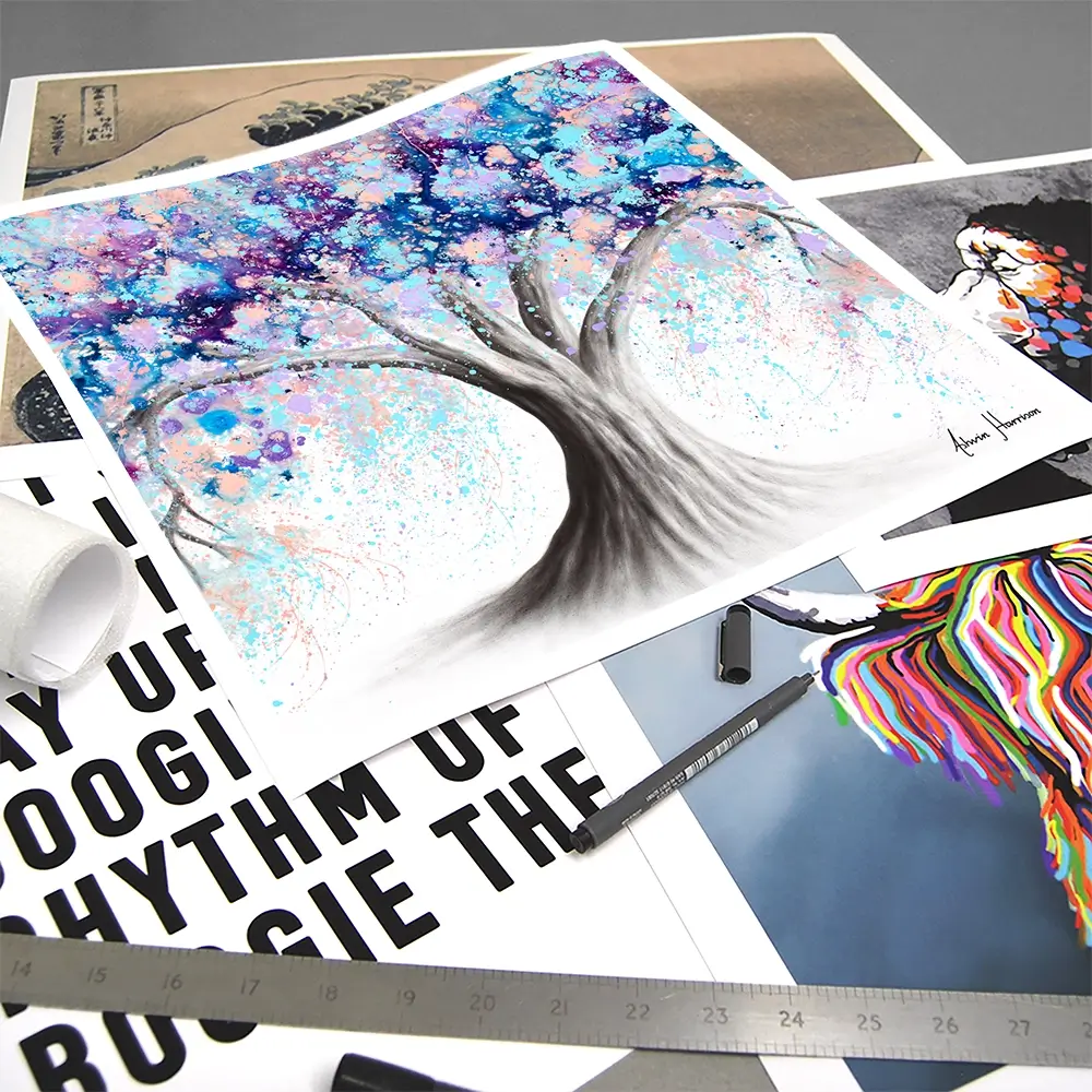 Motivational Soul Tree Square Art Print Motivational Soul Tree Square Art Print wall art product Ashvin Harrison