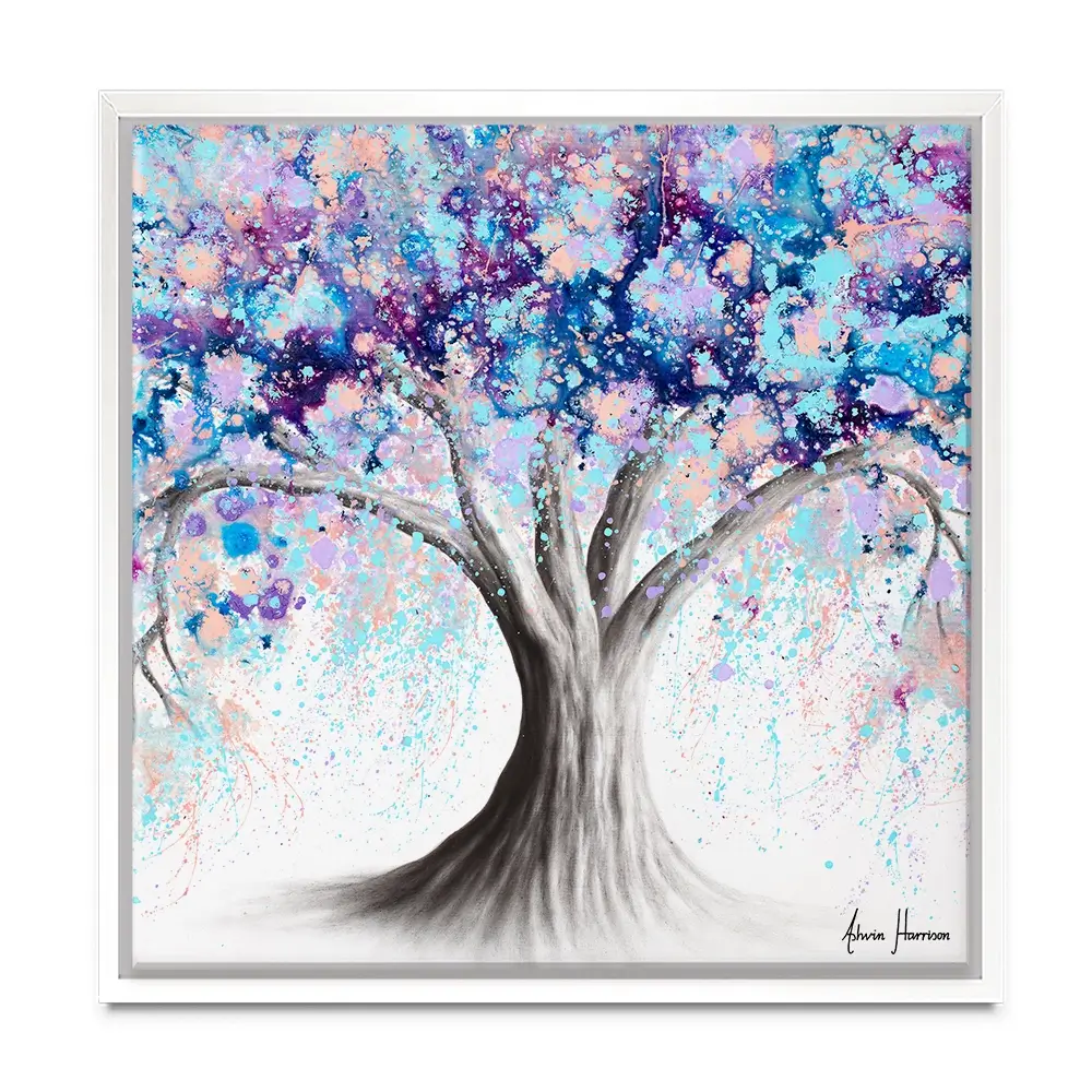 Motivational Soul Tree Square Canvas Print Motivational Soul Tree Square Canvas Print wall art product Ashvin Harrison