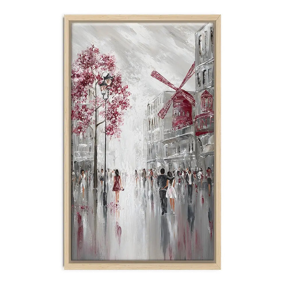 Moulin Rouge Streetscape Canvas Print Moulin Rouge Streetscape Canvas Print wall art product Isabella Karolewicz