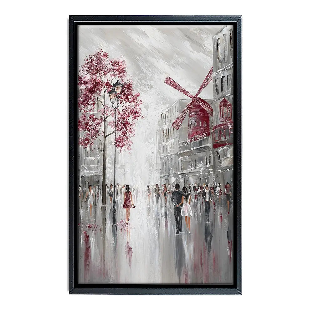 Moulin Rouge Streetscape Canvas Print Moulin Rouge Streetscape Canvas Print wall art product Isabella Karolewicz