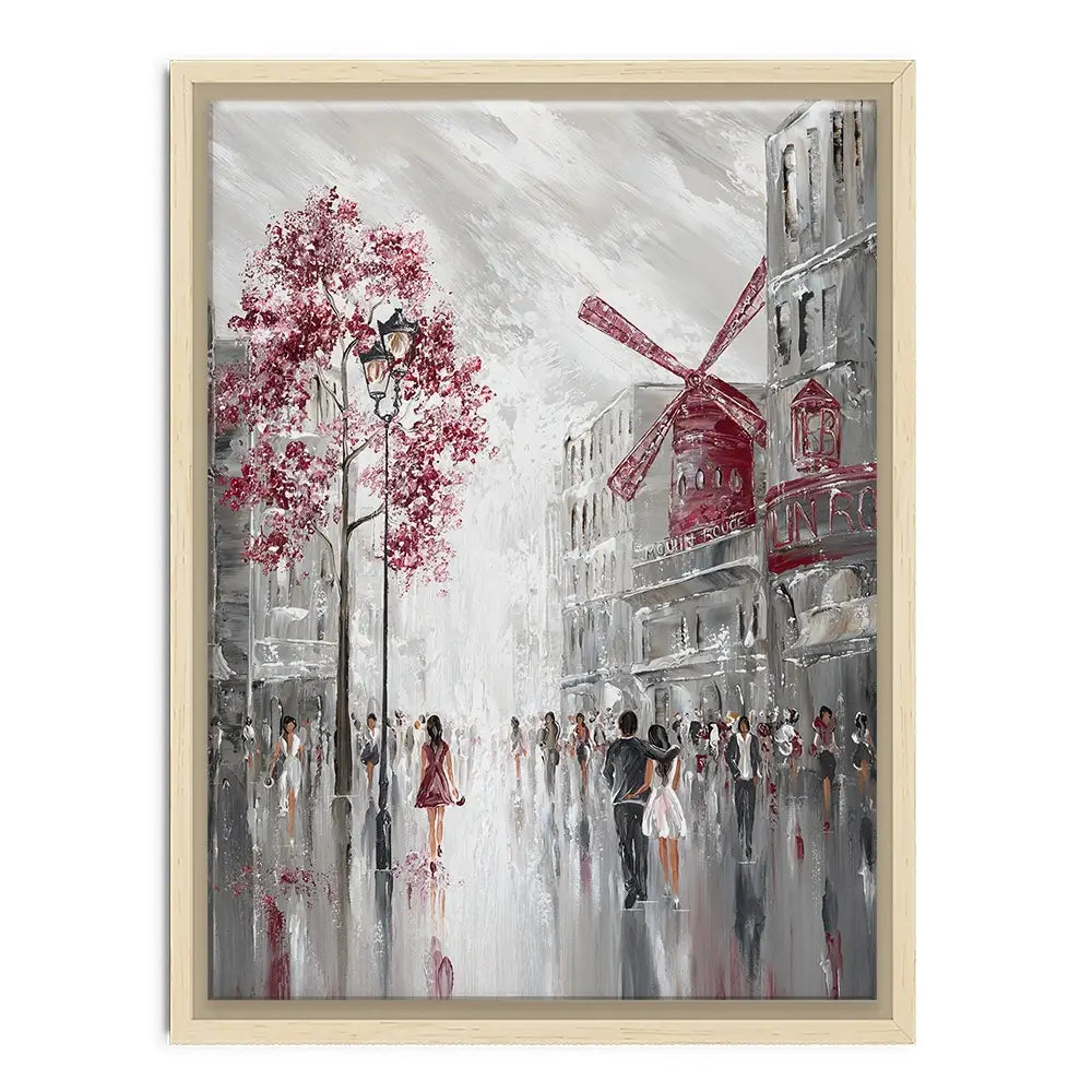 Moulin Rouge Streetscape Canvas Print Moulin Rouge Streetscape Canvas Print wall art product Isabella Karolewicz