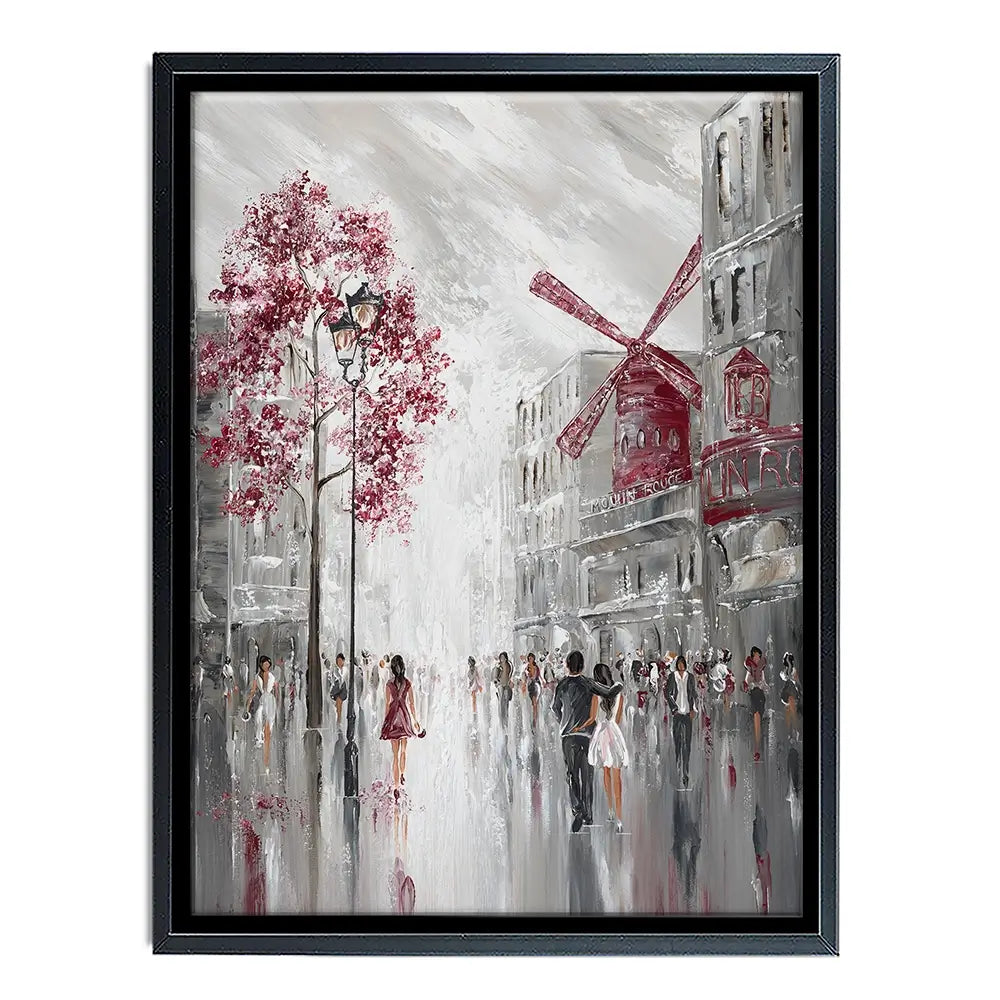 Moulin Rouge Streetscape Canvas Print Moulin Rouge Streetscape Canvas Print wall art product Isabella Karolewicz