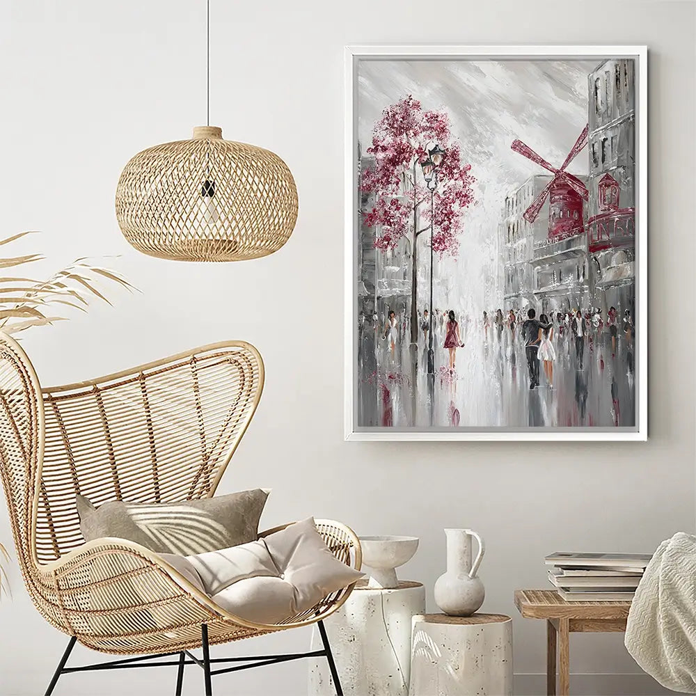 Moulin Rouge Streetscape Canvas Print Moulin Rouge Streetscape Canvas Print wall art product Isabella Karolewicz