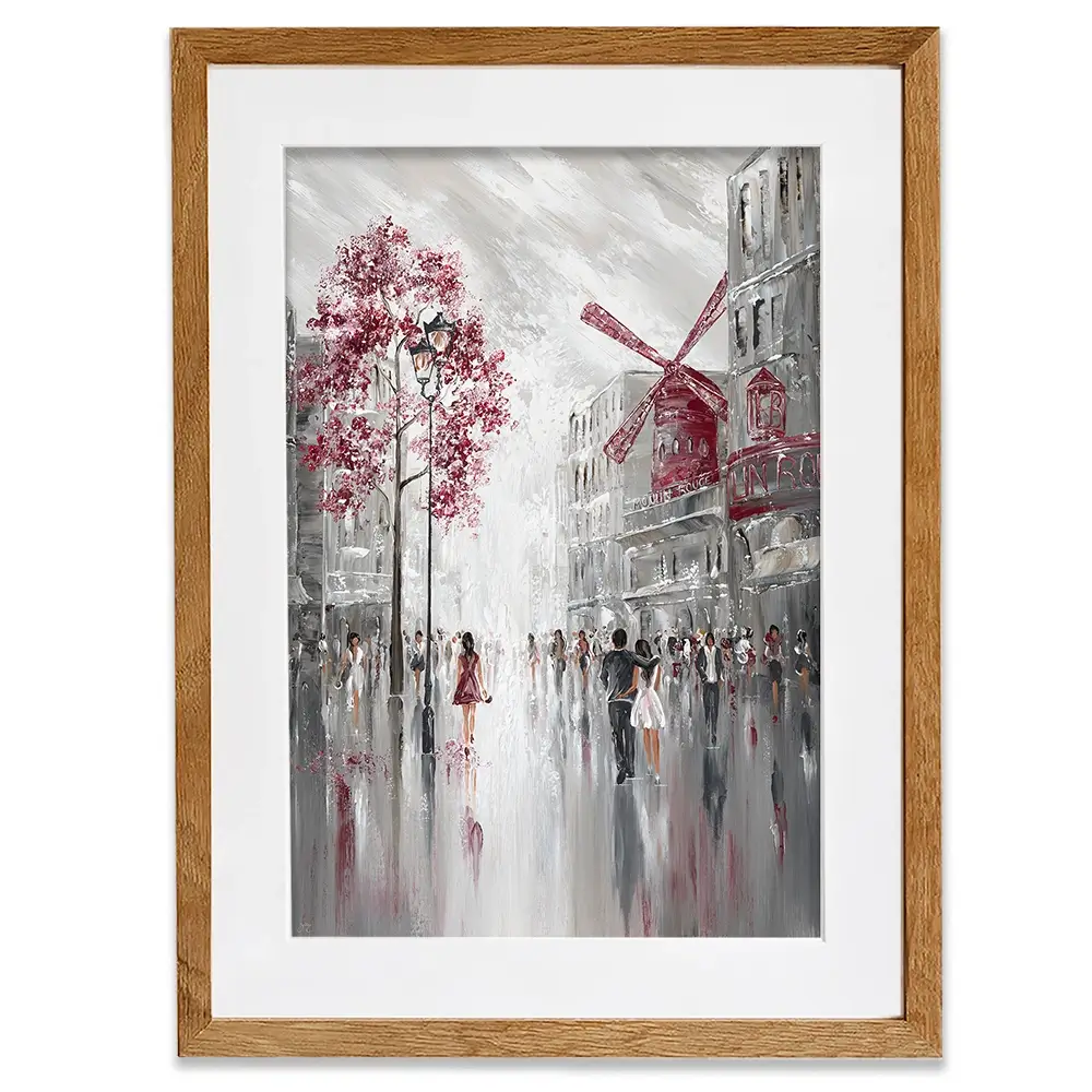 Moulin Rouge Streetscape Framed Art Print Moulin Rouge Streetscape Framed Art Print wall art product Isabella Karolewicz
