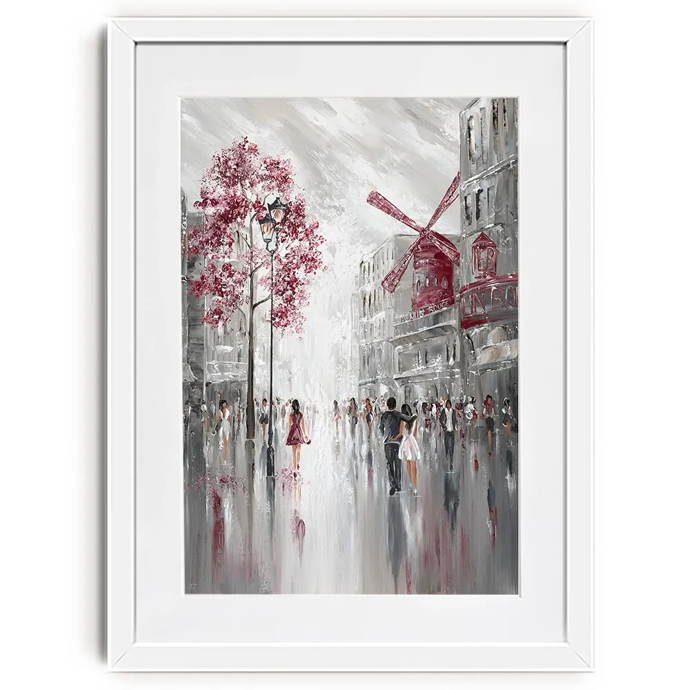 Moulin Rouge Streetscape Framed Art Print Moulin Rouge Streetscape Framed Art Print wall art product Isabella Karolewicz