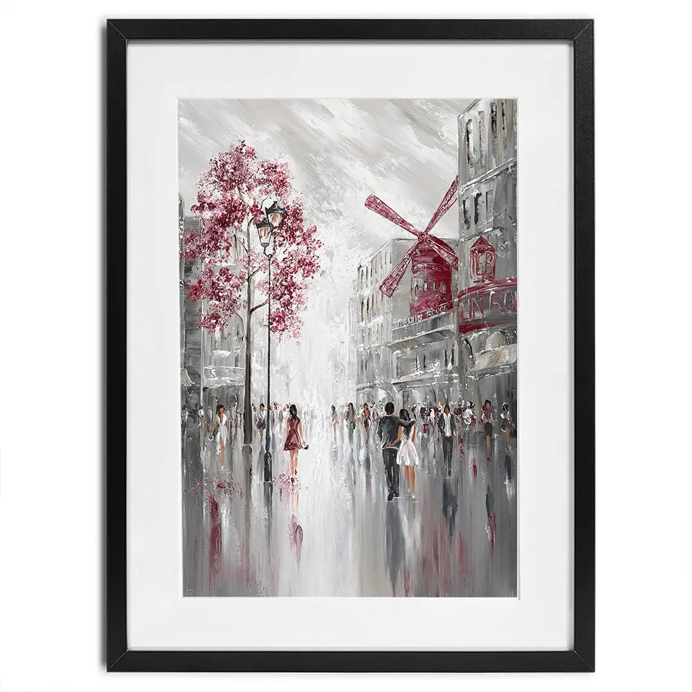 Moulin Rouge Streetscape Framed Art Print Moulin Rouge Streetscape Framed Art Print wall art product Isabella Karolewicz