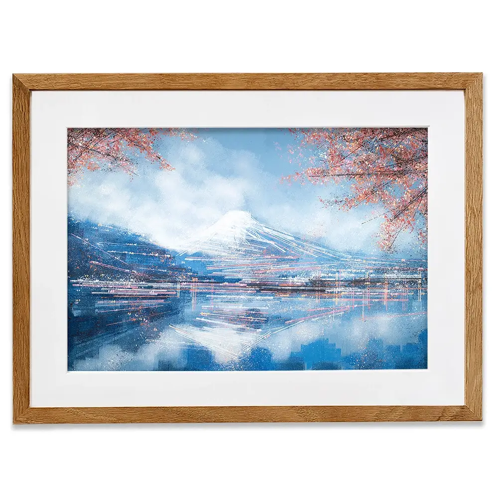 Mount Fuji In Spring Framed Art Print Mount Fuji In Spring Framed Art Print wall art product Marc Todd - Independent