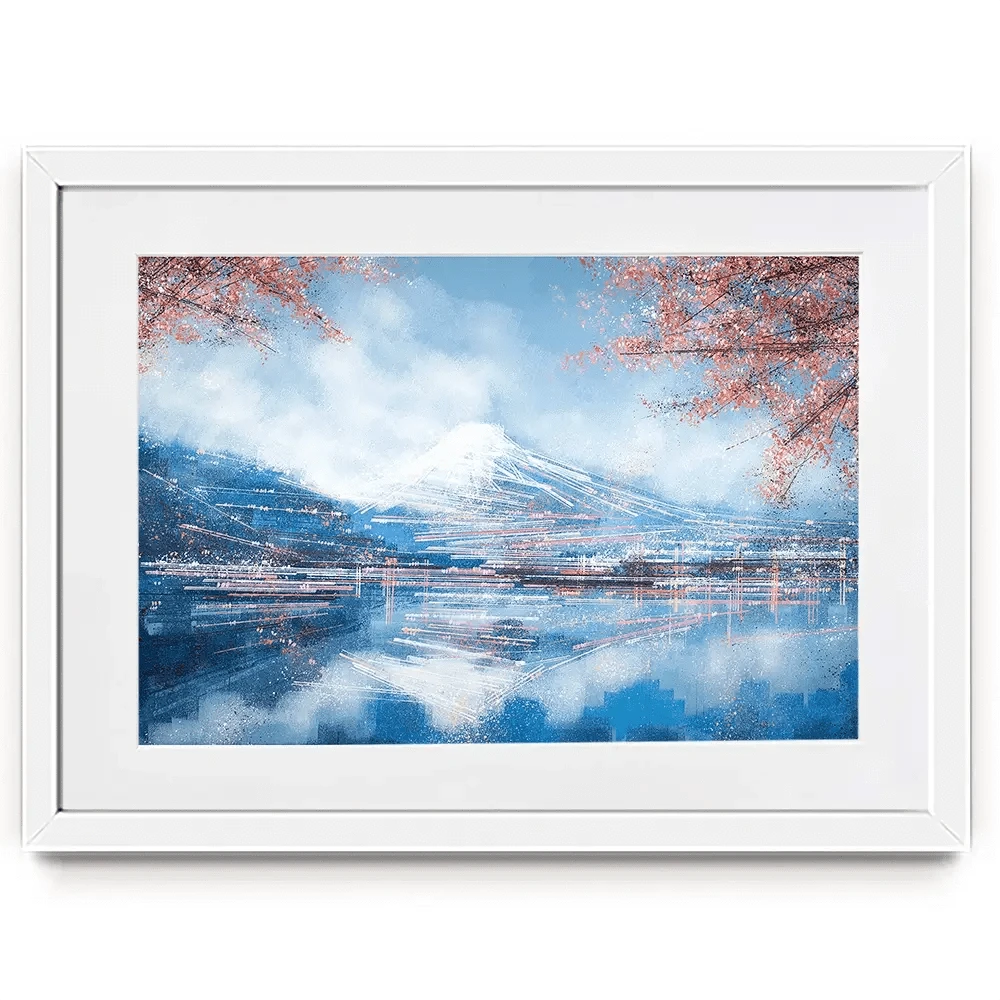 Mount Fuji In Spring Framed Art Print Mount Fuji In Spring Framed Art Print wall art product Marc Todd - Independent