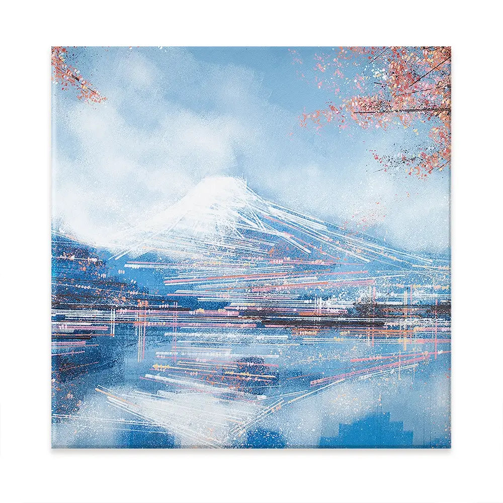Mount Fuji In Spring Oversized Canvas Print Mount Fuji In Spring Oversized Canvas Print wall art product Art Print Shop