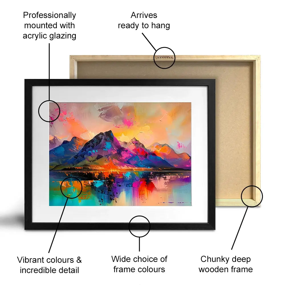 Mountain Abstract Framed Art Print Mountain Abstract Framed Art Print wall art product David Alexander Elder