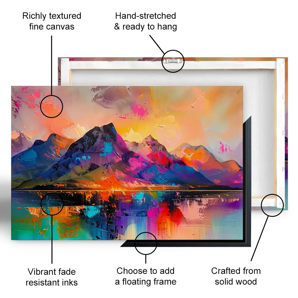 Mountain Abstract Oversized Canvas Print Mountain Abstract Oversized Canvas Print wall art product David Alexander Elder