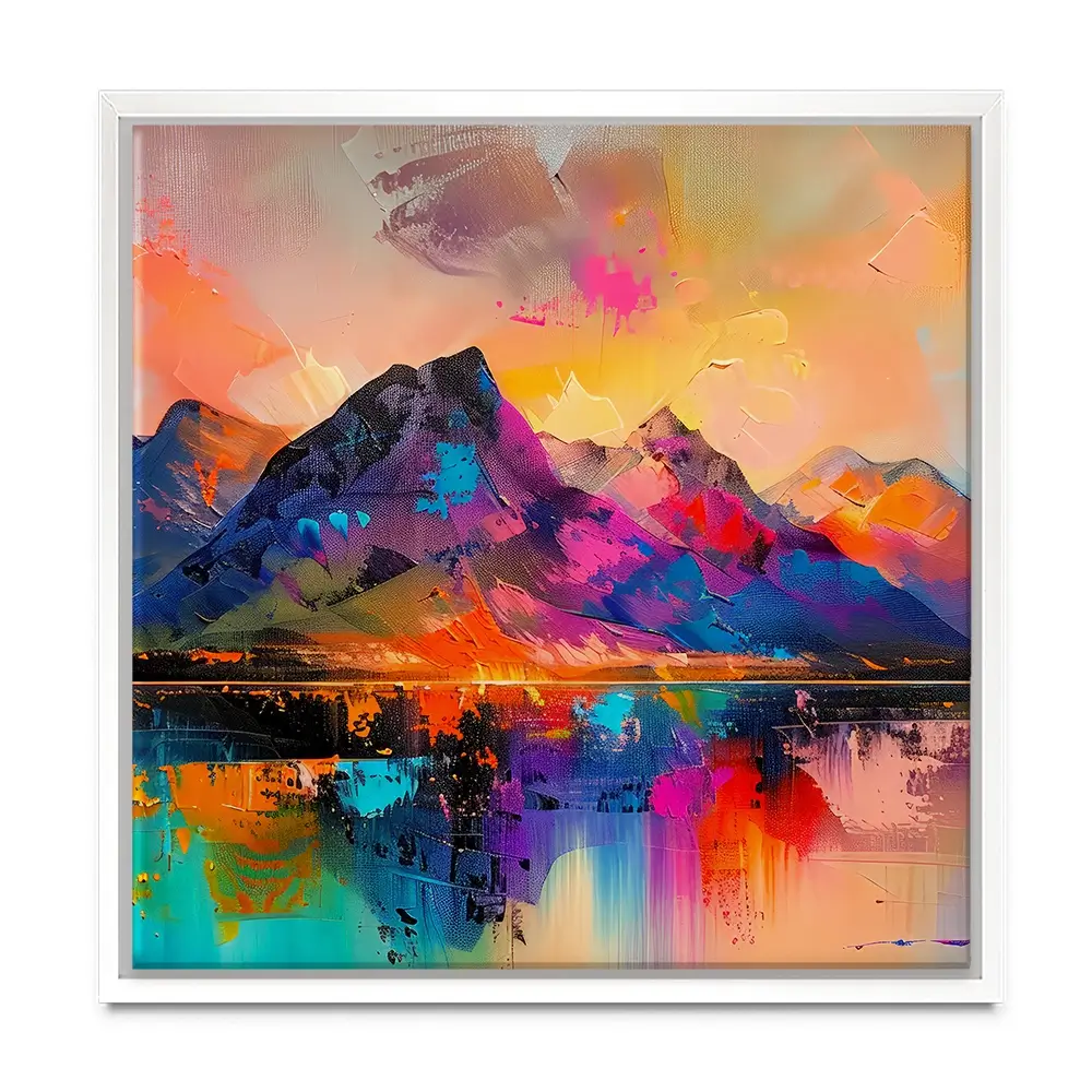 Mountain Abstract Square Canvas Print Mountain Abstract Square Canvas Print wall art product Art Print Shop