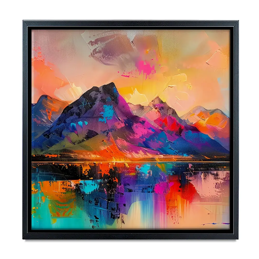 Mountain Abstract Square Canvas Print Mountain Abstract Square Canvas Print wall art product Art Print Shop