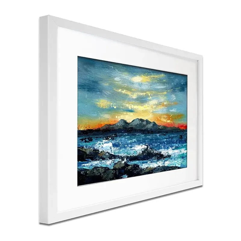 Mountain And Sunset Framed Art Print Mountain And Sunset Framed Art Print wall art product Svetlana Aleynikova