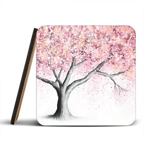 Mountain Blossom Tree Coaster Set Mountain Blossom Tree Coaster Set wall art product Ashvin Harrison (2016-2022 collection)