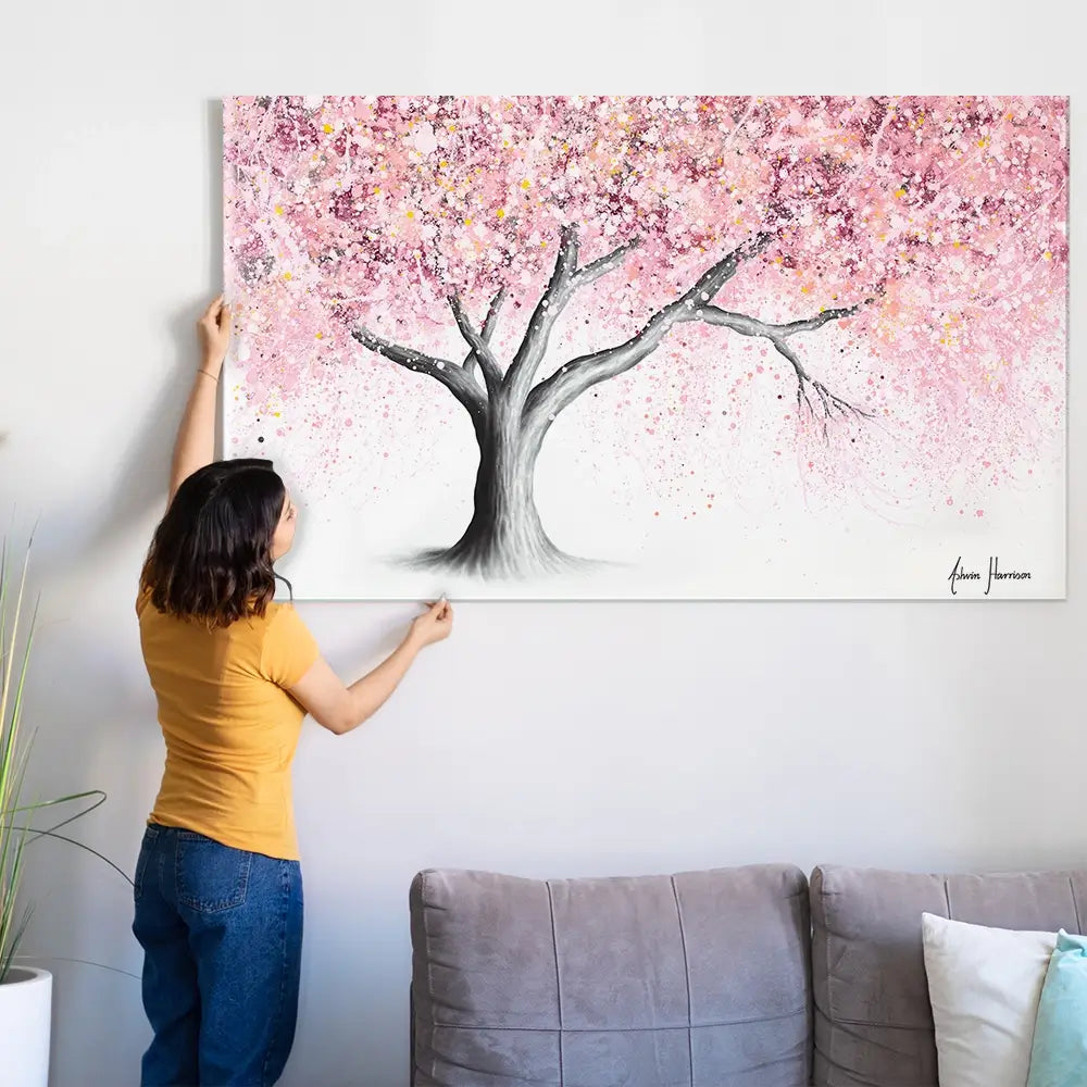 Mountain Blossom Tree Oversized Canvas Print Mountain Blossom Tree Oversized Canvas Print wall art product Ashvin Harrison