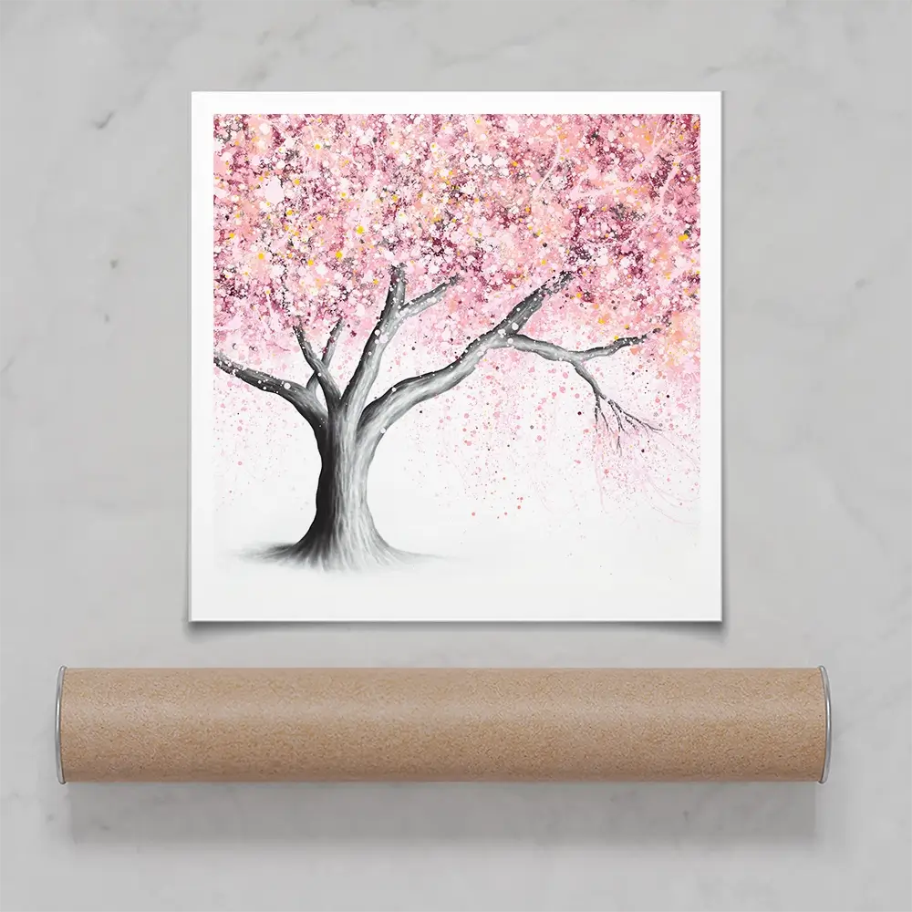 Mountain Blossom Tree Square Art Print Mountain Blossom Tree Square Art Print wall art product Ashvin Harrison (2016-2022 collection)