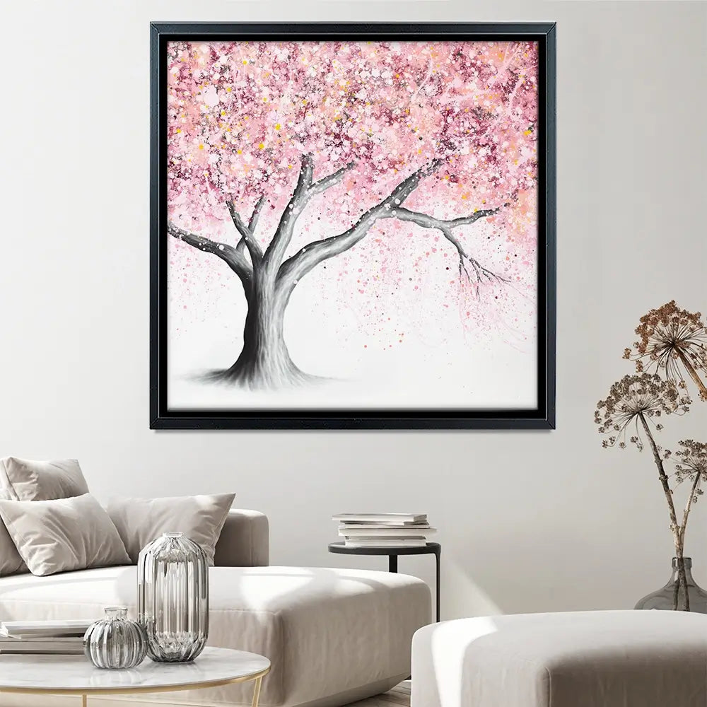 Mountain Blossom Tree Square Canvas Print Mountain Blossom Tree Square Canvas Print wall art product Ashvin Harrison (2016-2022 collection)