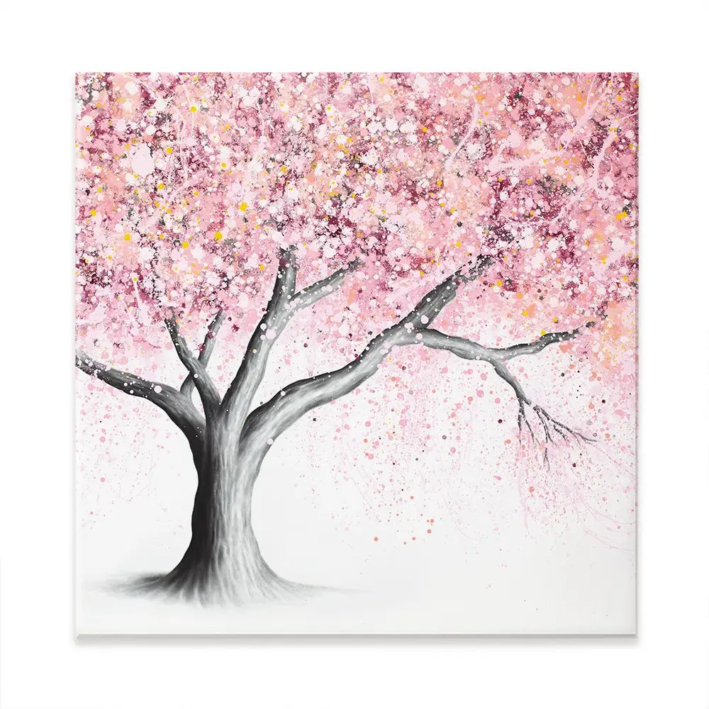 Mountain Blossom Tree Square Canvas Print Mountain Blossom Tree Square Canvas Print wall art product Ashvin Harrison (2016-2022 collection)