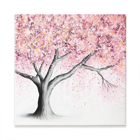 Mountain Blossom Tree Square Canvas Print Mountain Blossom Tree Square Canvas Print wall art product Ashvin Harrison (2016-2022 collection)