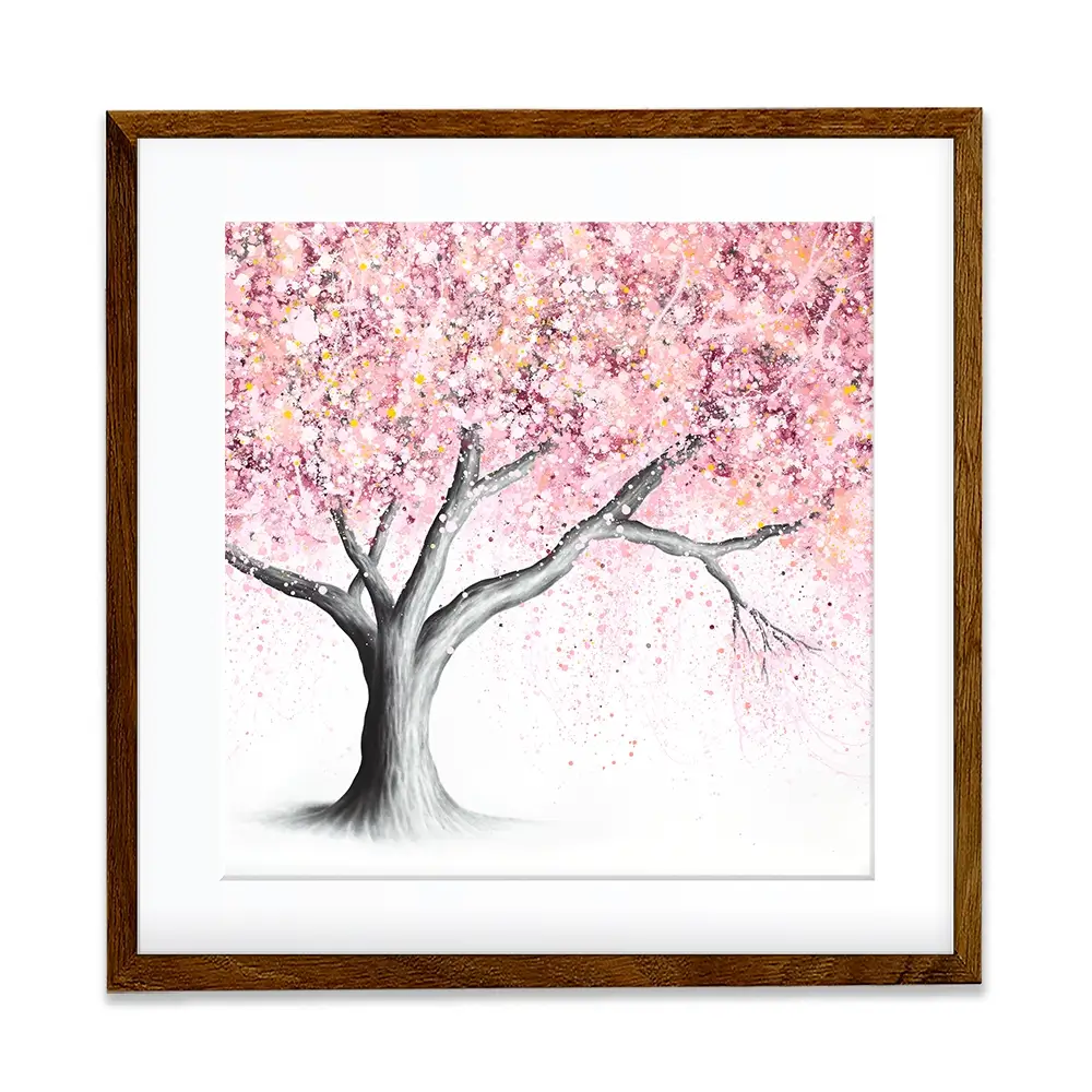 Mountain Blossom Tree Square Framed Art Print Mountain Blossom Tree Square Framed Art Print wall art product Ashvin Harrison (2016-2022 collection)