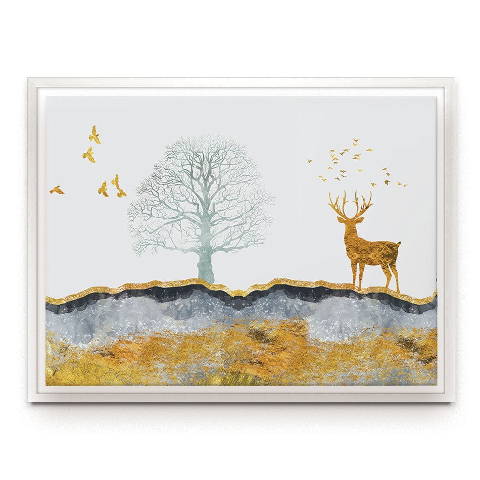 Mountain Deer Canvas Print wall art product mosamem adv / Shutterstock