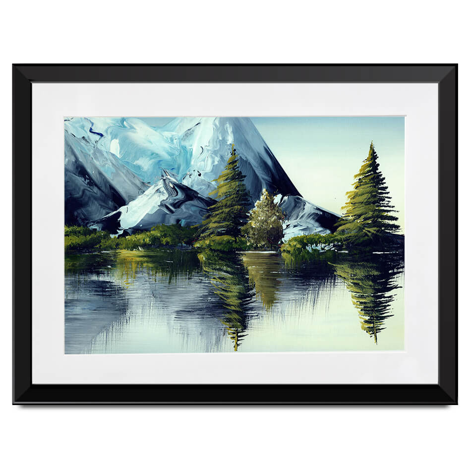 Mountain Landscape Framed Art Print Mountain Landscape Framed Art Print wall art product olga jefimova / Shutterstock