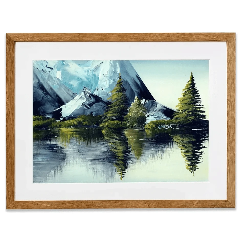 Mountain Landscape Framed Art Print Mountain Landscape Framed Art Print wall art product olga jefimova / Shutterstock