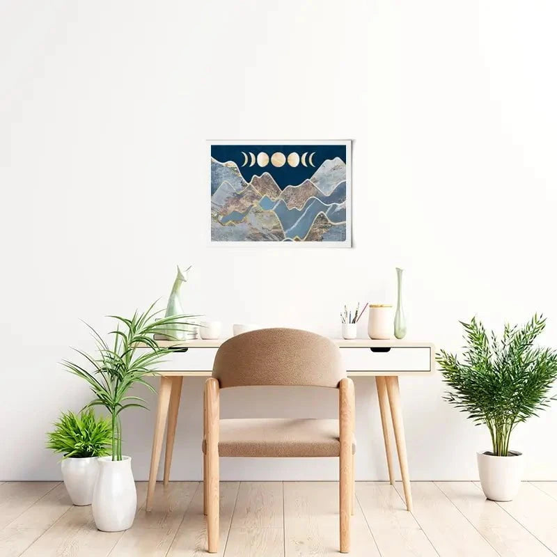 Mountain Moon Cycles Art Print Mountain Moon Cycles Art Print wall art product Sarah Manovski