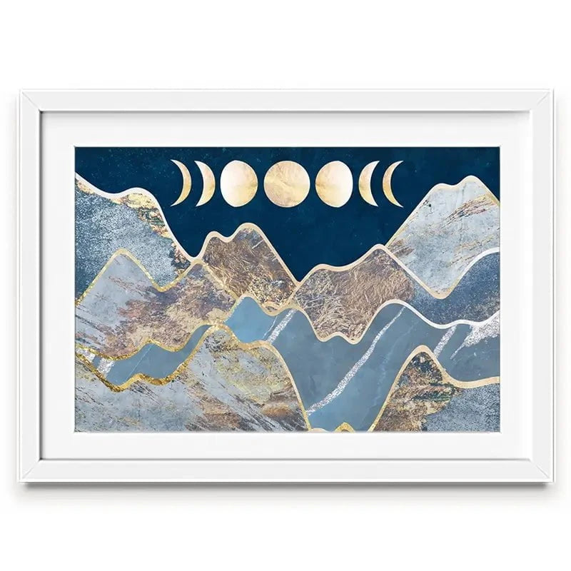 Mountain Moon Cycles Framed Art Print Mountain Moon Cycles Framed Art Print wall art product Sarah Manovski