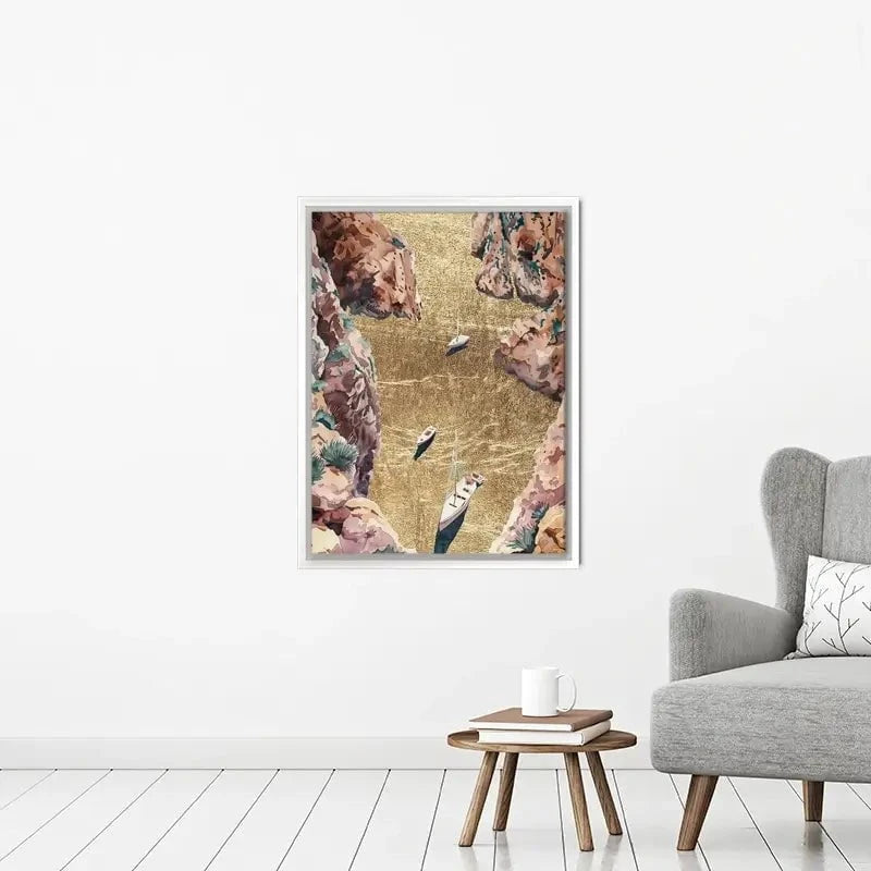 Mountain River Of Gold Canvas Print Mountain River Of Gold Canvas Print wall art product Svetlana Aleynikova