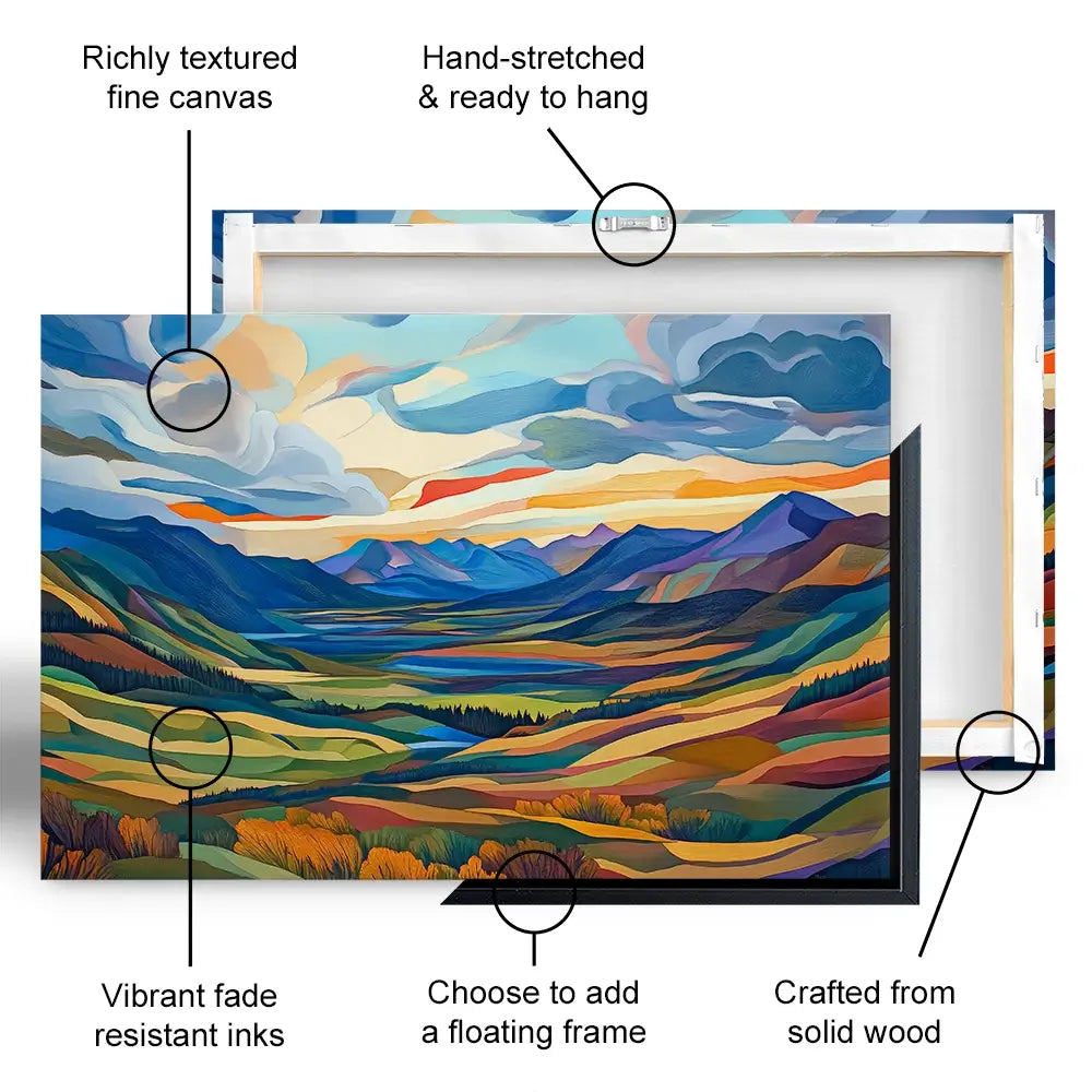 Mountain Valley Canvas Print Mountain Valley Canvas Print wall art product David Alexander Elder