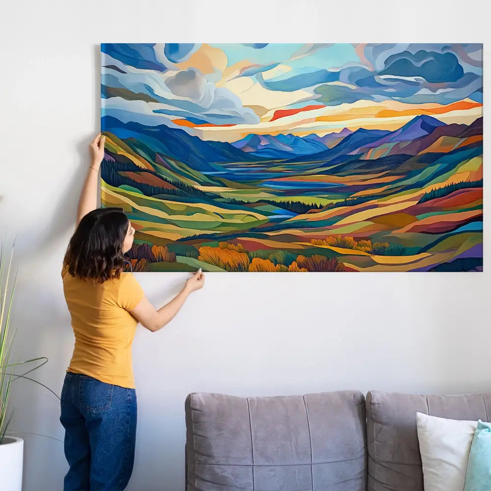 Mountain Valley Oversized Canvas Print Mountain Valley Oversized Canvas Print wall art product David Alexander Elder