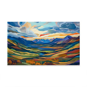 Mountain Valley Oversized Canvas Print Mountain Valley Oversized Canvas Print wall art product David Alexander Elder