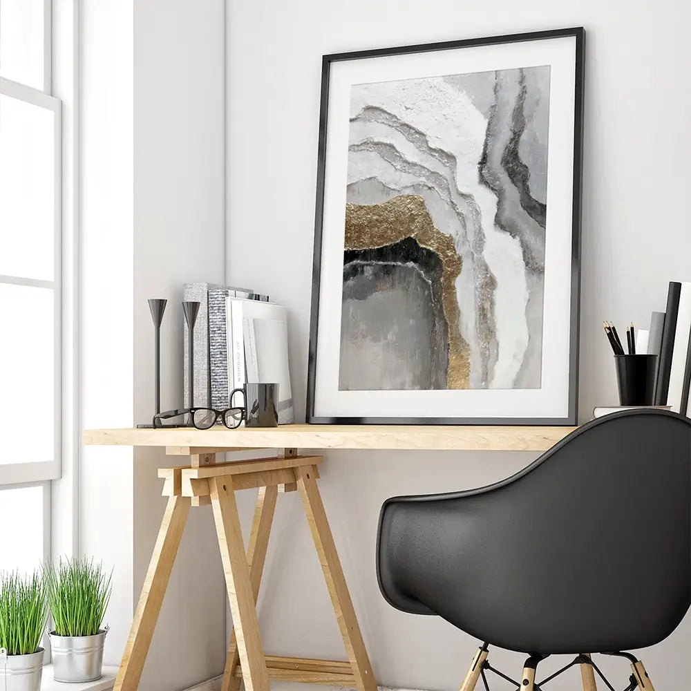 Movement Of Gold Framed Art Print Movement Of Gold Framed Art Print wall art product LSR Design Studio - Independent