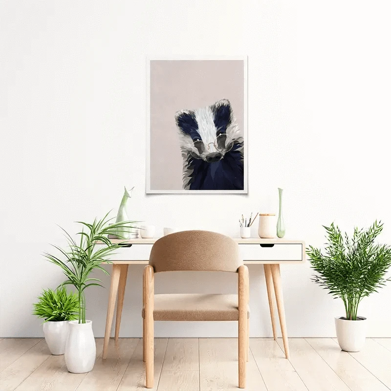 Mr Badger Art Print Mr Badger Art Print wall art product Sarah Manovski